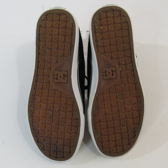 DC Low Suede Skateboarding Sneakers Sport Shoe Black /white - Picture 7 of 10